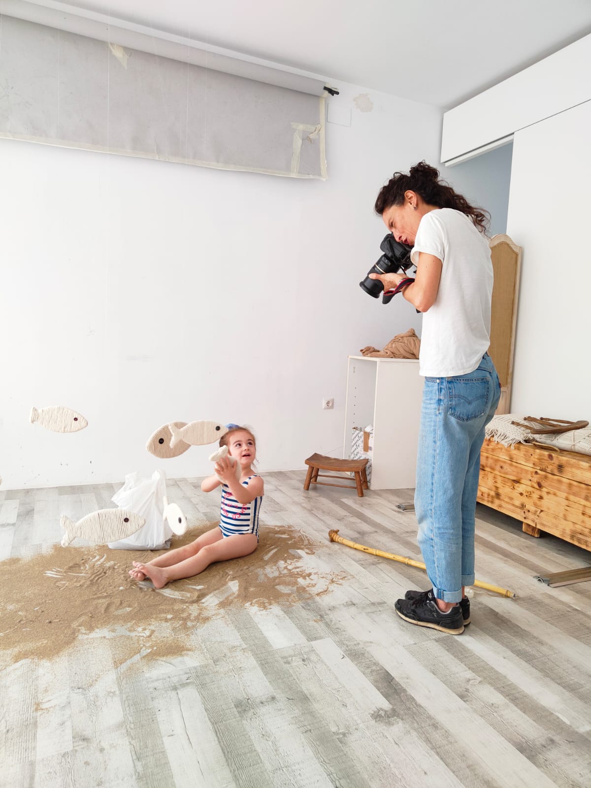 Detrás de las cámaras con Lorena Parra, fotógrafa especializada en bebés y niños en Barakaldo.