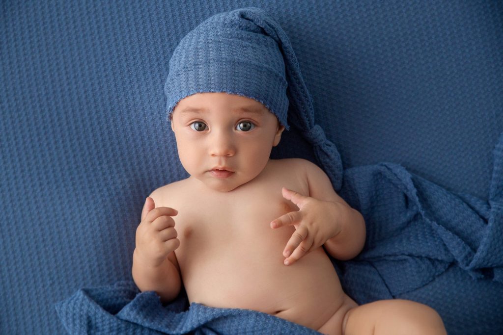 bebé de 3 meses en estudio para bebés en Barakaldo
